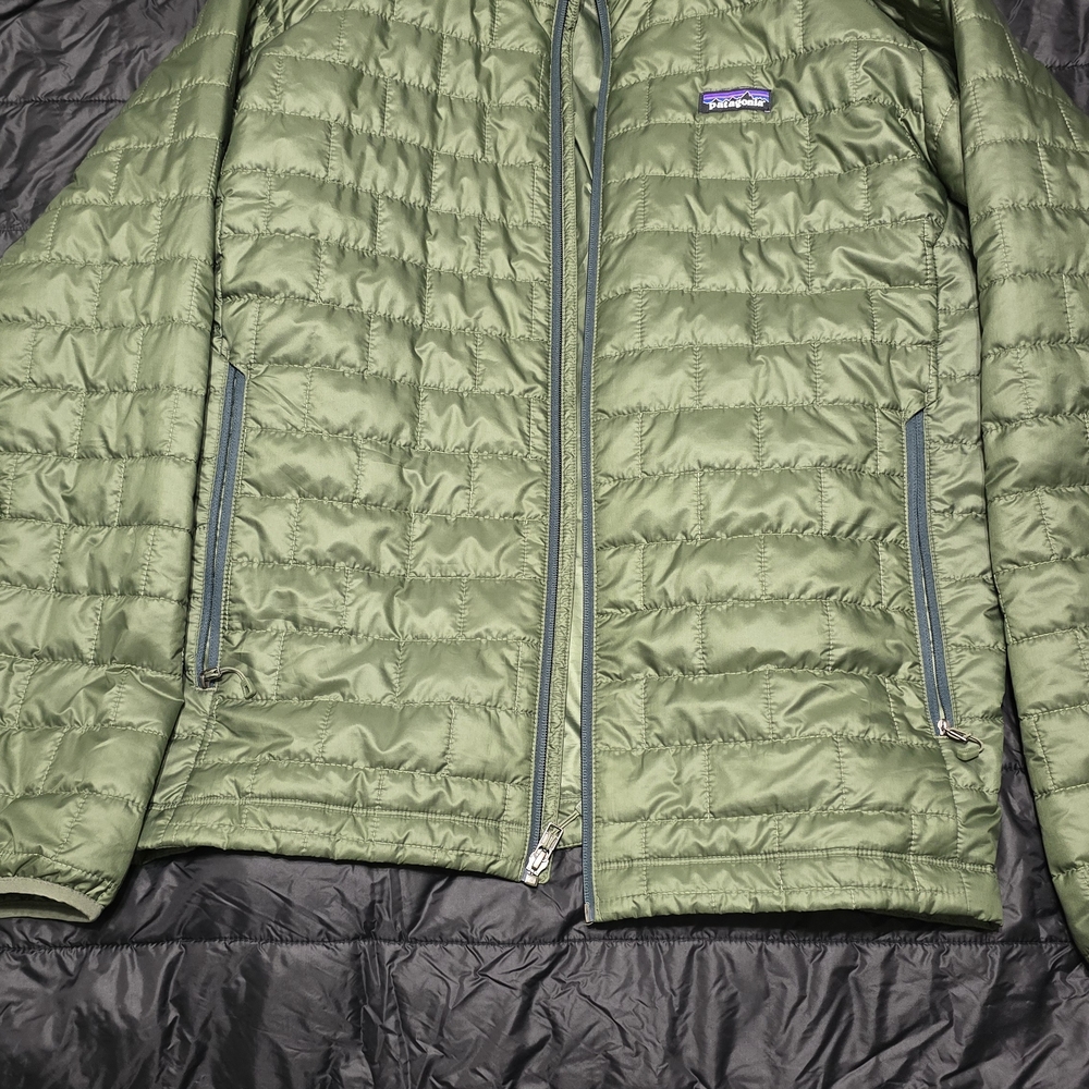 Patagonia Green Puffer/nano Puff Jacket Lightweight Quilted Design